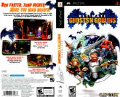 Free download Ultimate Ghosts n Goblins [ULUS-10106] PSP Cover Art free photo or picture to be edited with GIMP online image editor